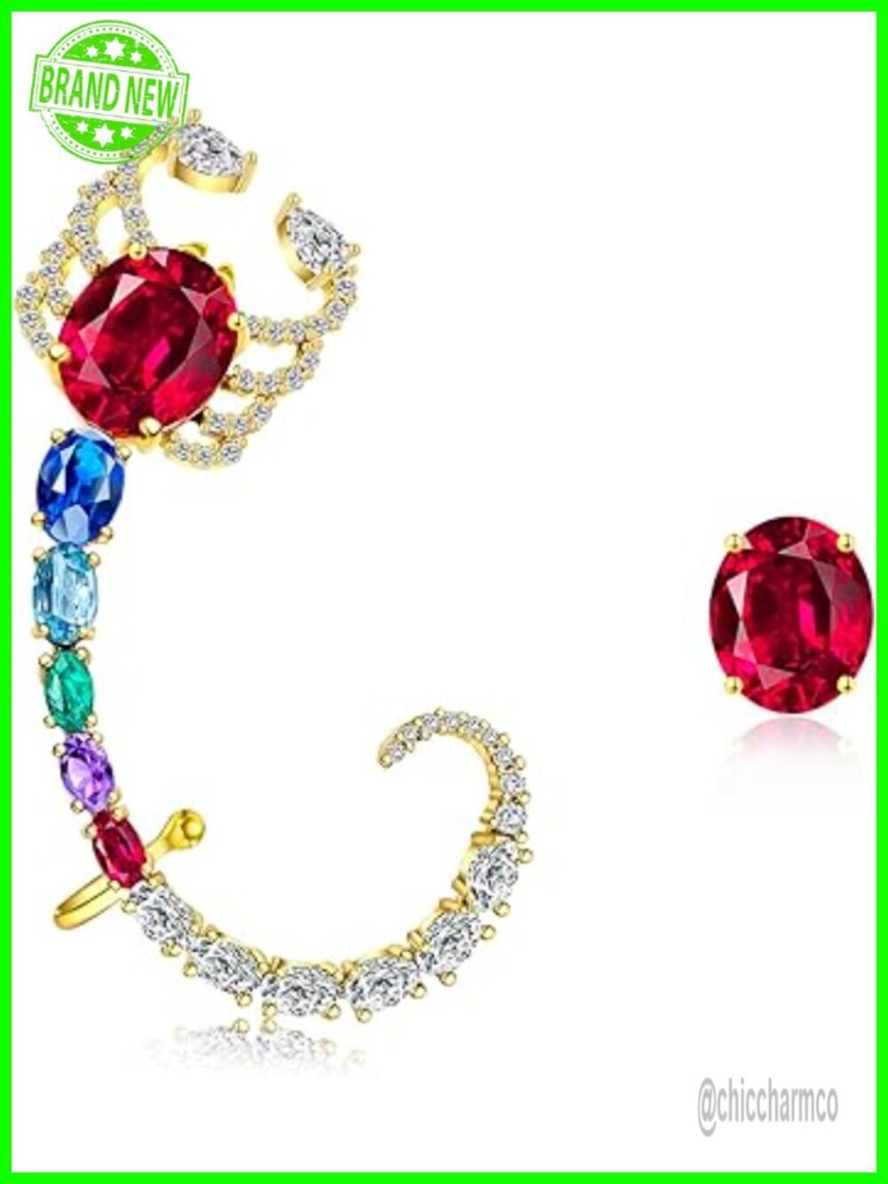 925 Sterling Silver Post Ear Cuff Earrings Butterfly Cartilage Ear Climber